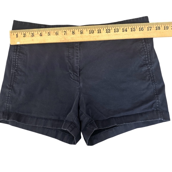 J Crew Navy Blue Shorts 12 Chino 4" Heritage Classic 97% Cotton 3% Elastane - Picture 7 of 8
